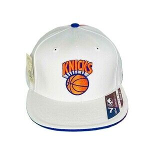 Reebok Unisex White NBA New York Knicks Frazier 10 Fitted Hat Size 7 3/8